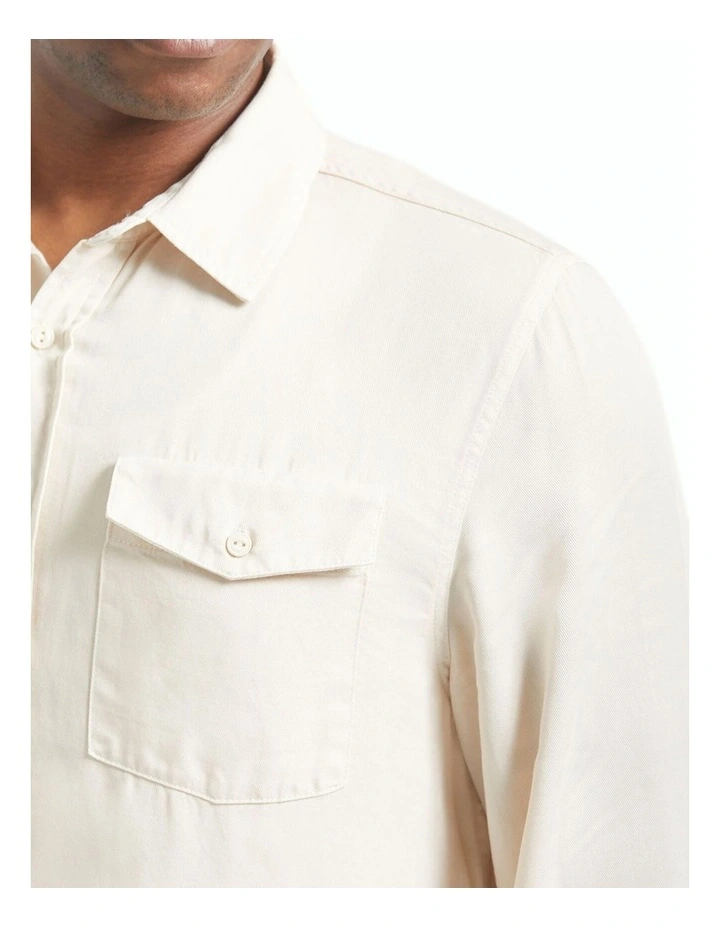 Cool Comfort Wayne Long Sleeve Shirt in Whitecap image 3
