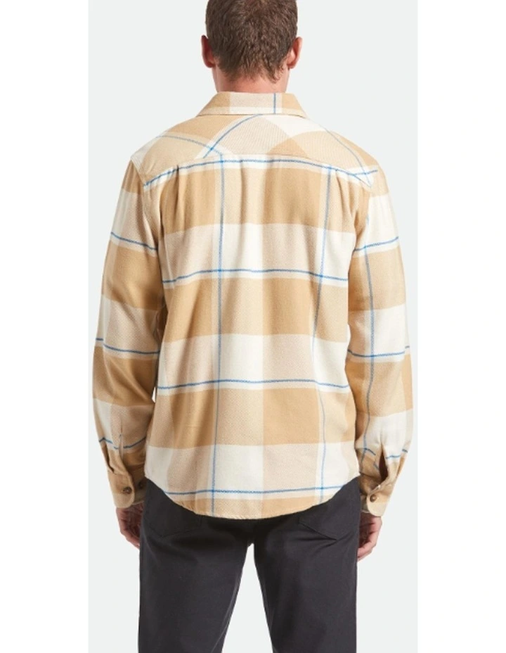 Bowery Flannel Shirt in Whitecap/Sand/Cyber Blue image 2
