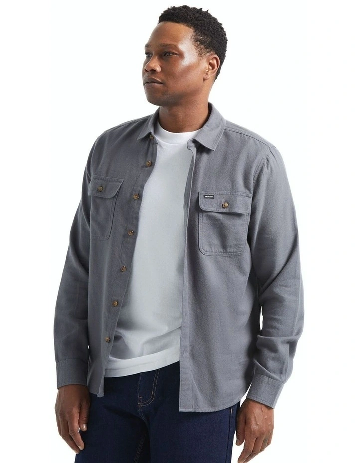 Bowery Ultra Flannel Shirt in Future Grey image 1