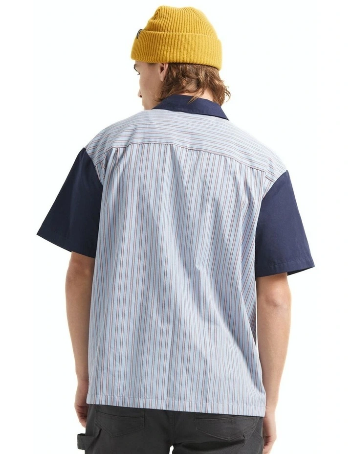 Builders Olson Short Sleeve in Blue Aura Stripe image 2