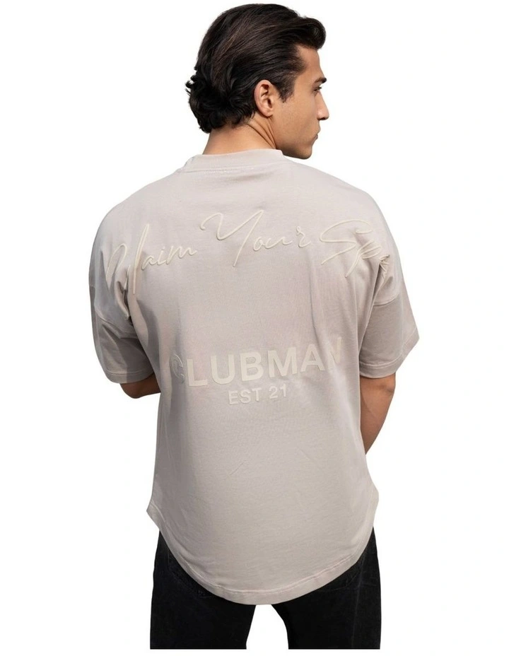 'Signature Dash' T-shirt / Mushroom image 2