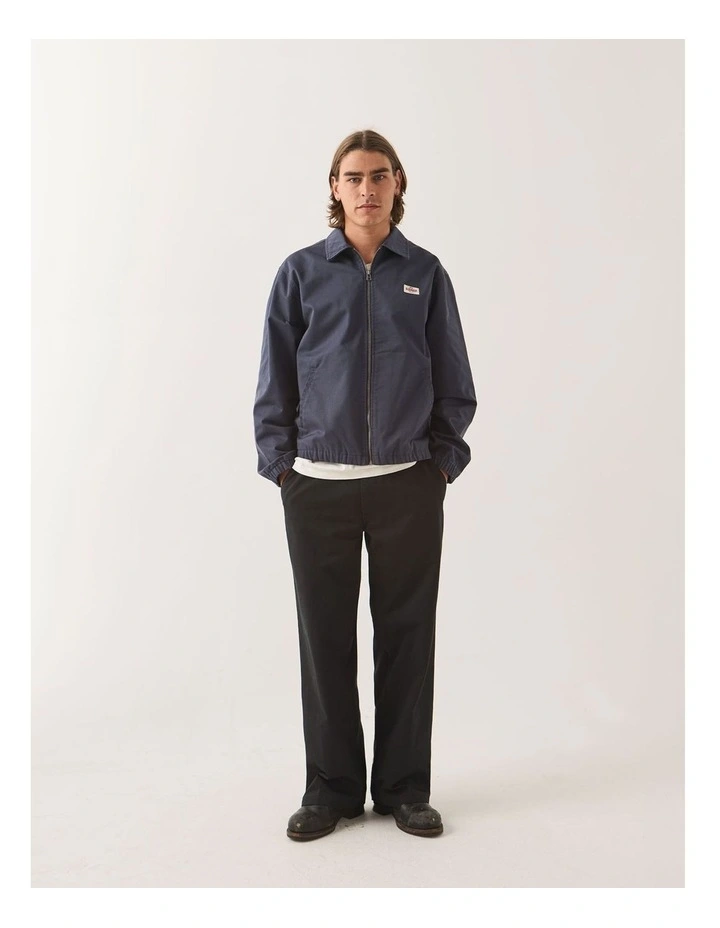 TRADEMARK LW GARAGE ZIP JACKET WASHED NAVY image 4