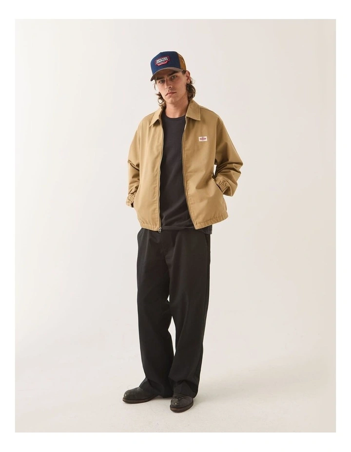 TRADEMARK LW GARAGE ZIP JACKET BRITISH KHAKI image 4