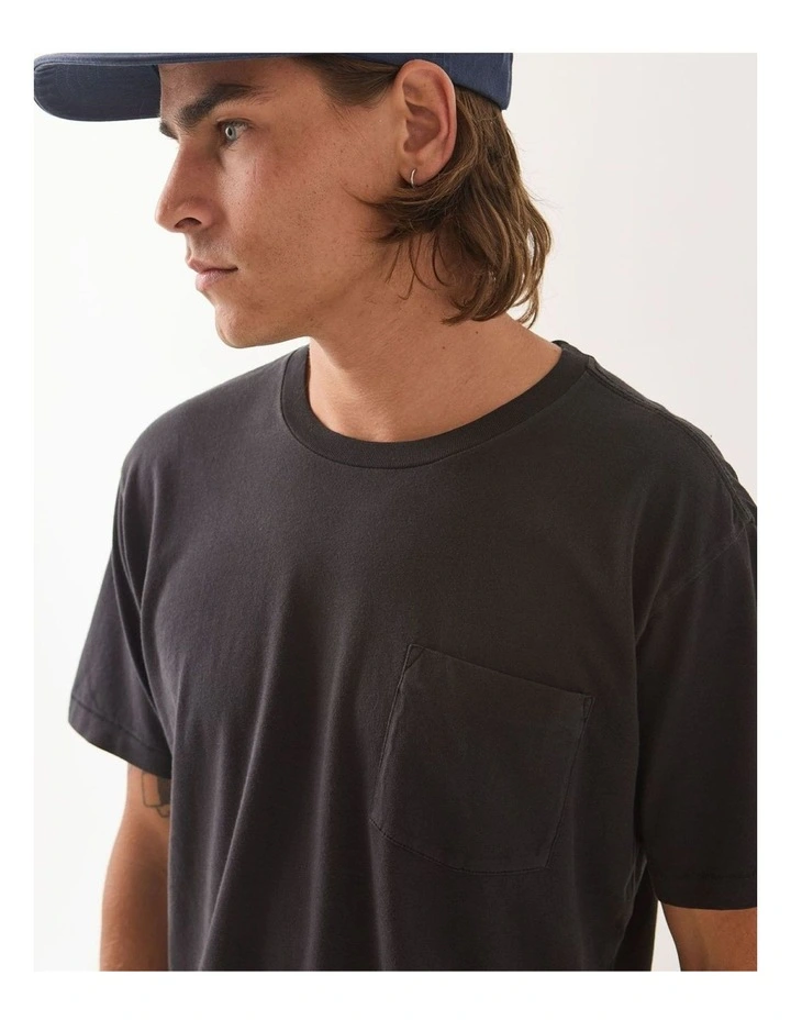 BASELINE POCKET TEE BLACK image 3