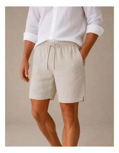 Classic Linen Shorts - Natural