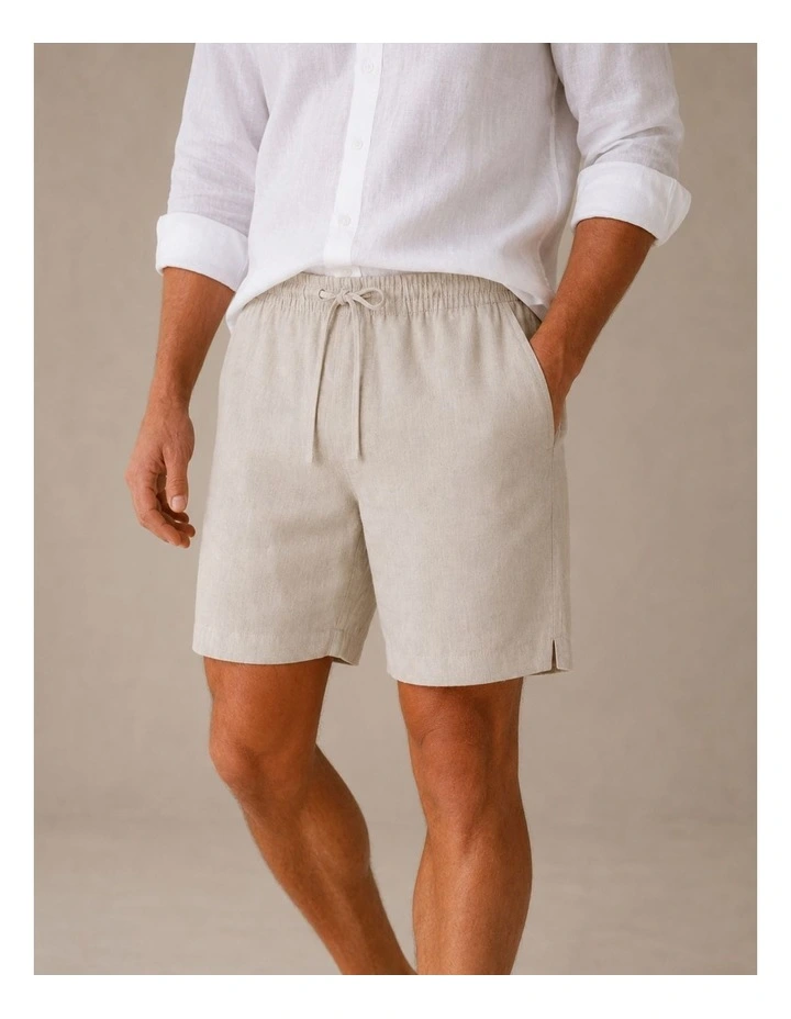 Classic Linen Shorts - Natural image 1