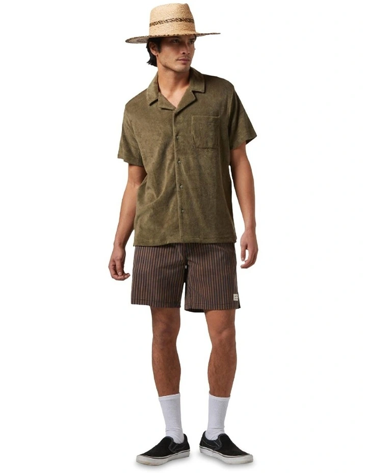 Bunker Terry Cloth Short Sleeve Knit in Ivy Green image 3