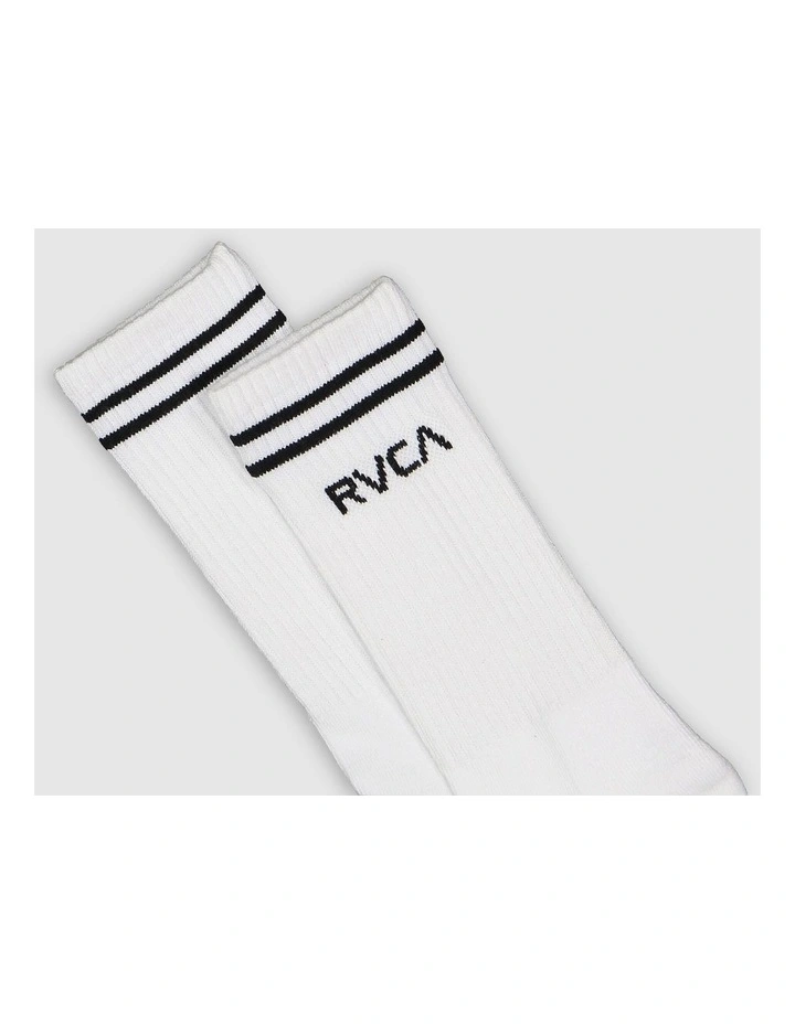 Union Sock 5 Pack in White image 2