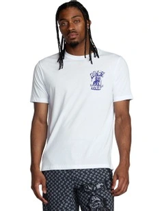 Jesse Barba Skull Wall Short Sleeve T-shirt in White