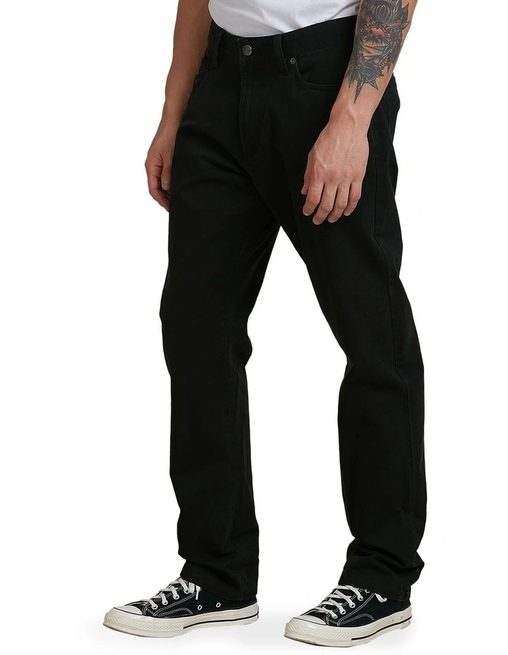 Daggers Twill Denim Jeans in Black image 3
