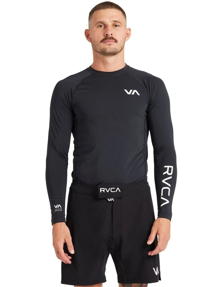 Long Sleeve Rash Vest 2 in Black image 1