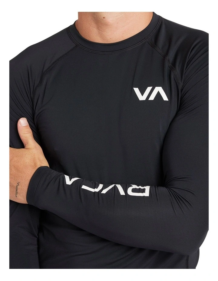 Long Sleeve Rash Vest 2 in Black image 4