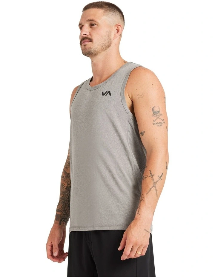 Sport Vent Singlet In Grey image 3