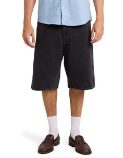 Skate Denim Shorts In Black