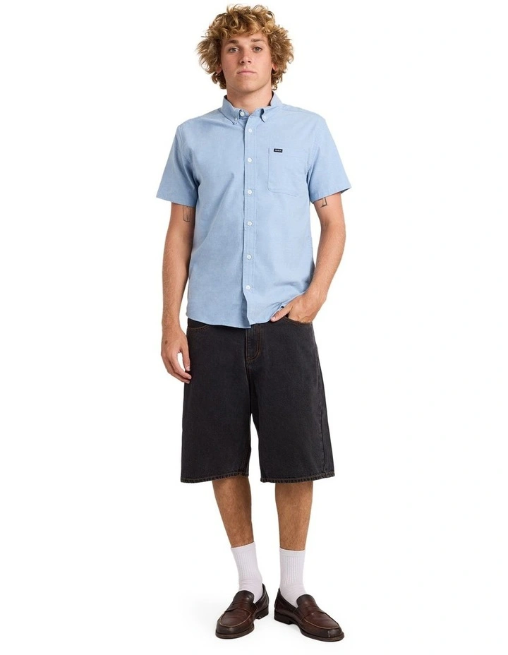 Skate Denim Shorts In Black image 5