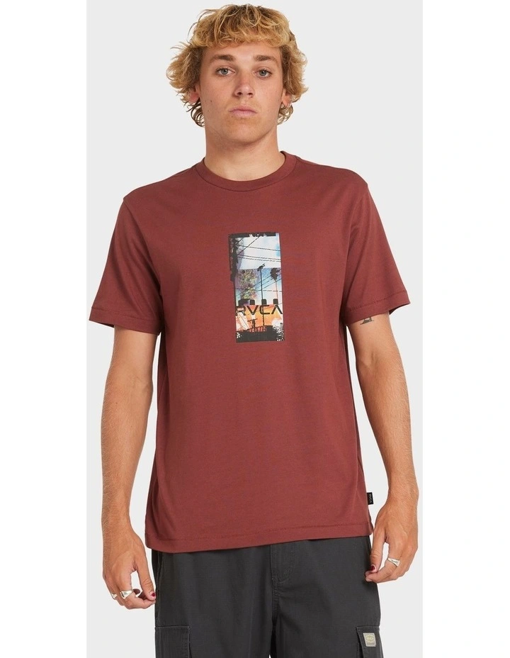 Triptych T-shirt in Red image 1