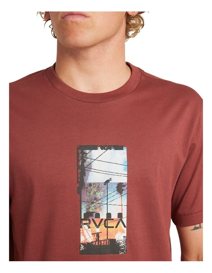 Triptych T-shirt in Red image 4