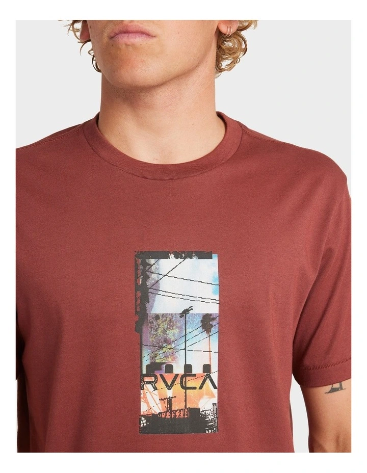 Triptych T-shirt in Red image 4