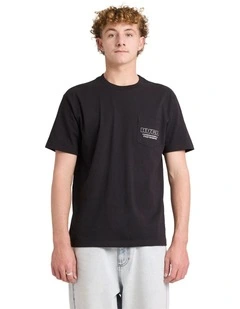 RVCA Fasteners T-Shirt In Black
