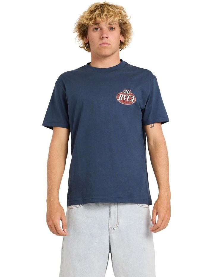 Speed Check T-Shirt In Moody Blue image 1