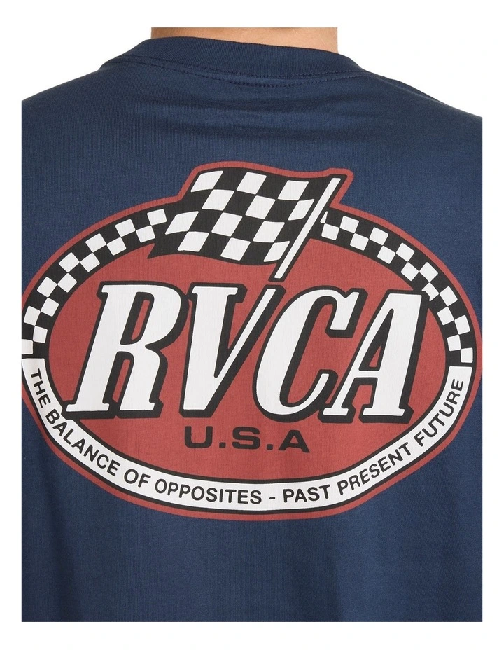 Speed Check T-Shirt In Moody Blue image 4