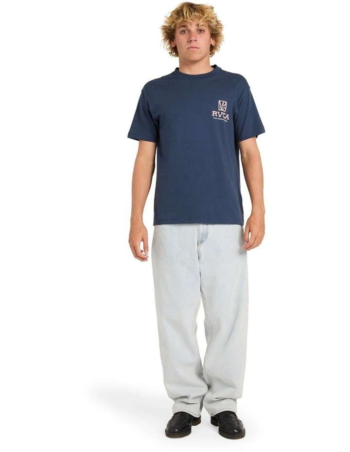 Speed Check T-Shirt In Moody Blue image 5