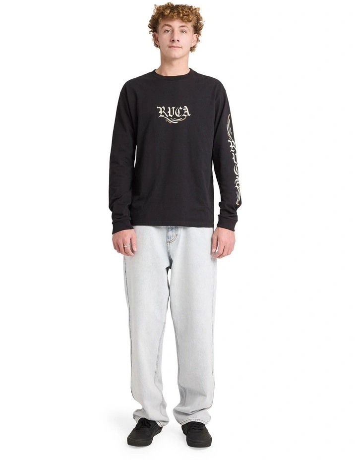 Retract Long Sleeve T-Shirt In Black image 5