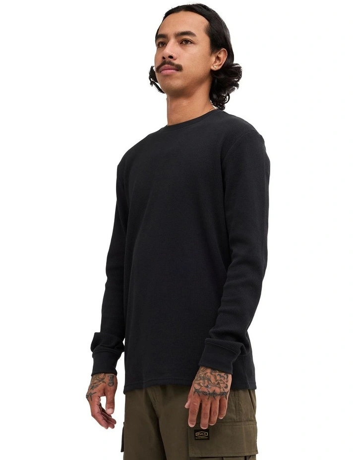 Dayshift Thermal Long Sleeve T-Shirt In Black image 3