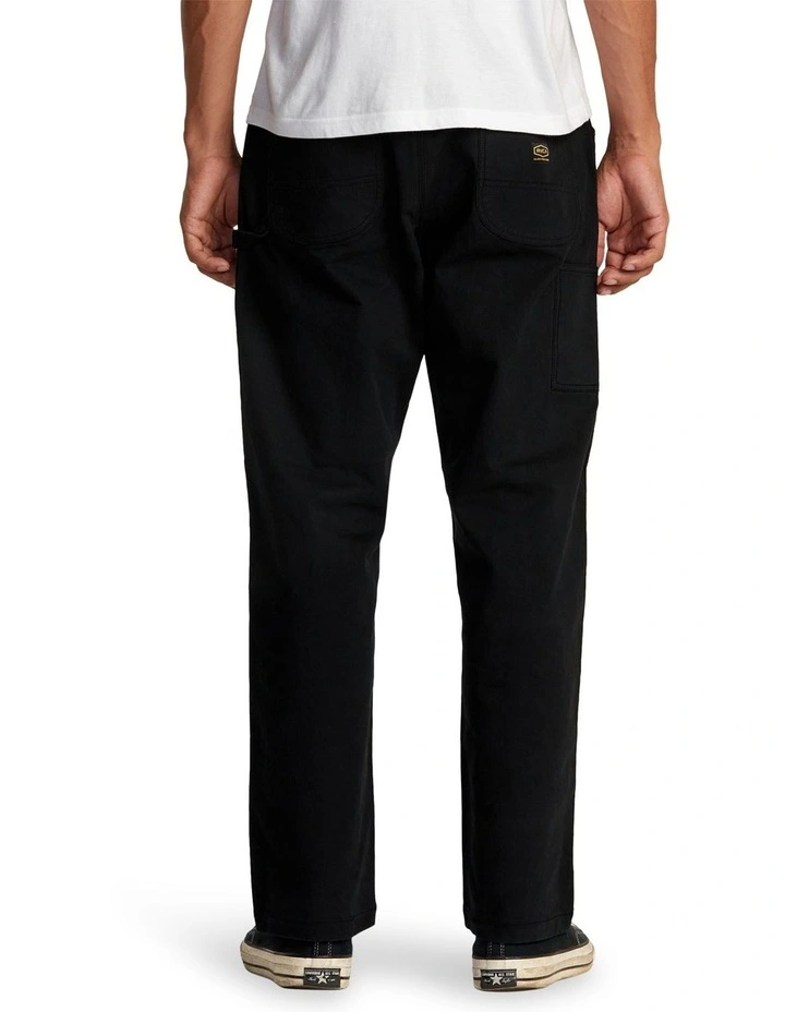 Americana Carpenter Pants In Black image 2