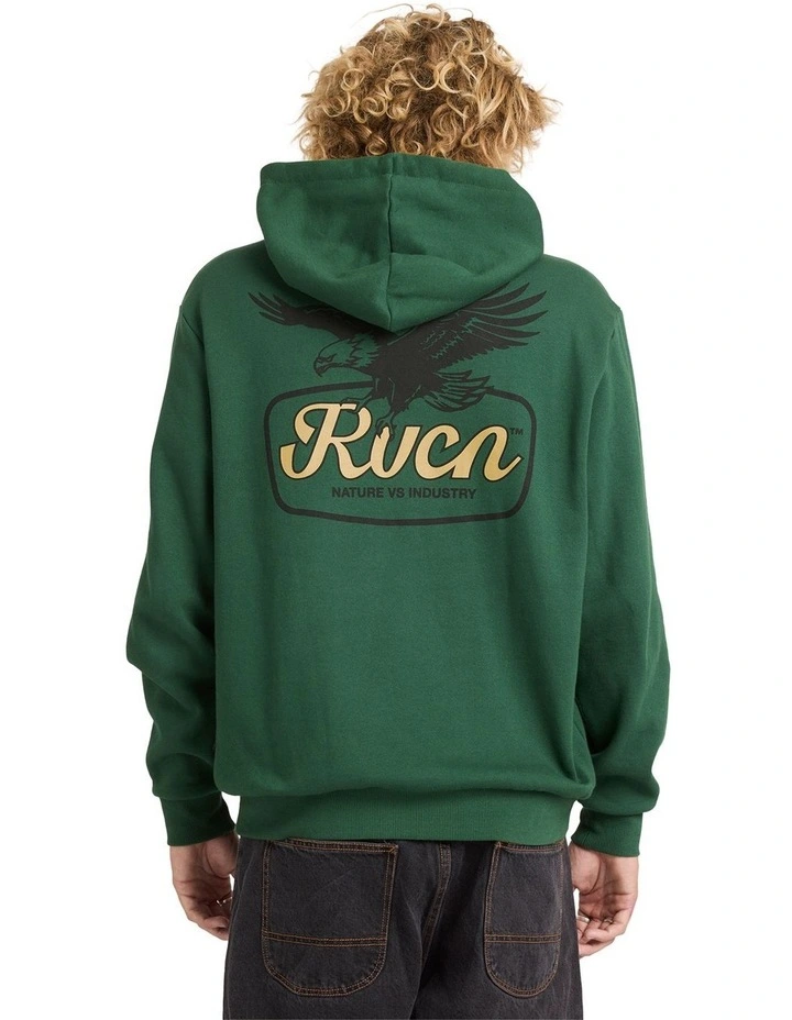 On Wing Pullover Hoodie In Grass Green image 2