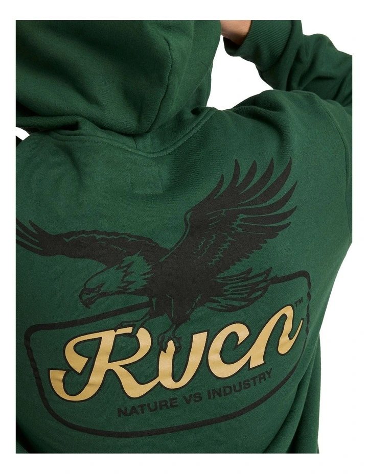 On Wing Pullover Hoodie In Grass Green image 4