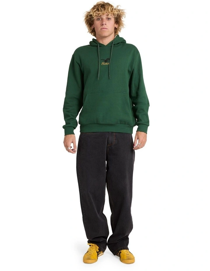 On Wing Pullover Hoodie In Grass Green image 5