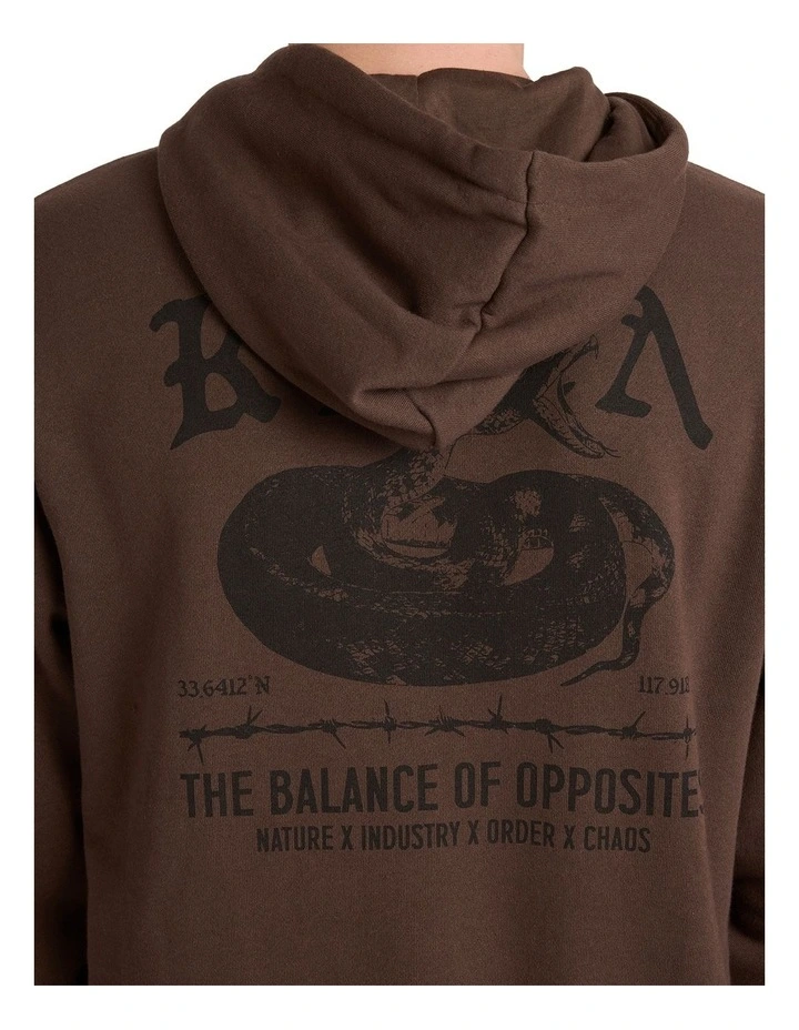 Venom Bite Pullover Hoodie In Mocha image 4