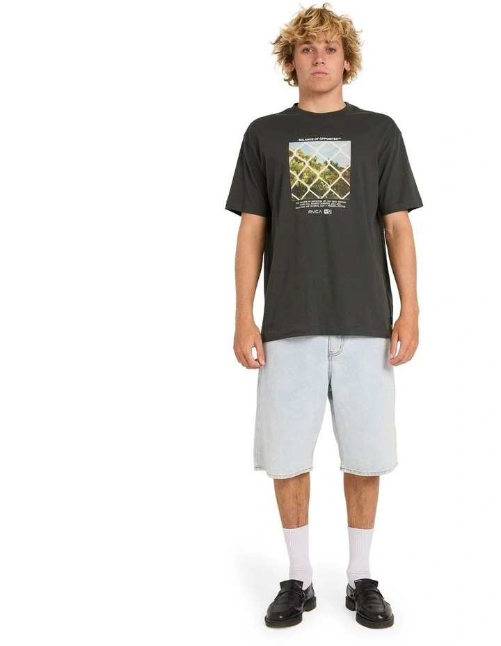 Thru View T-Shirt In Pirate Black image 5