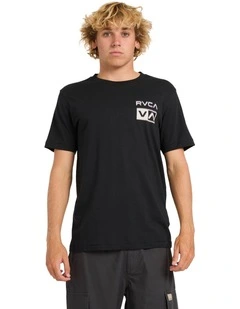 Glitch T-Shirt In Rvca Black