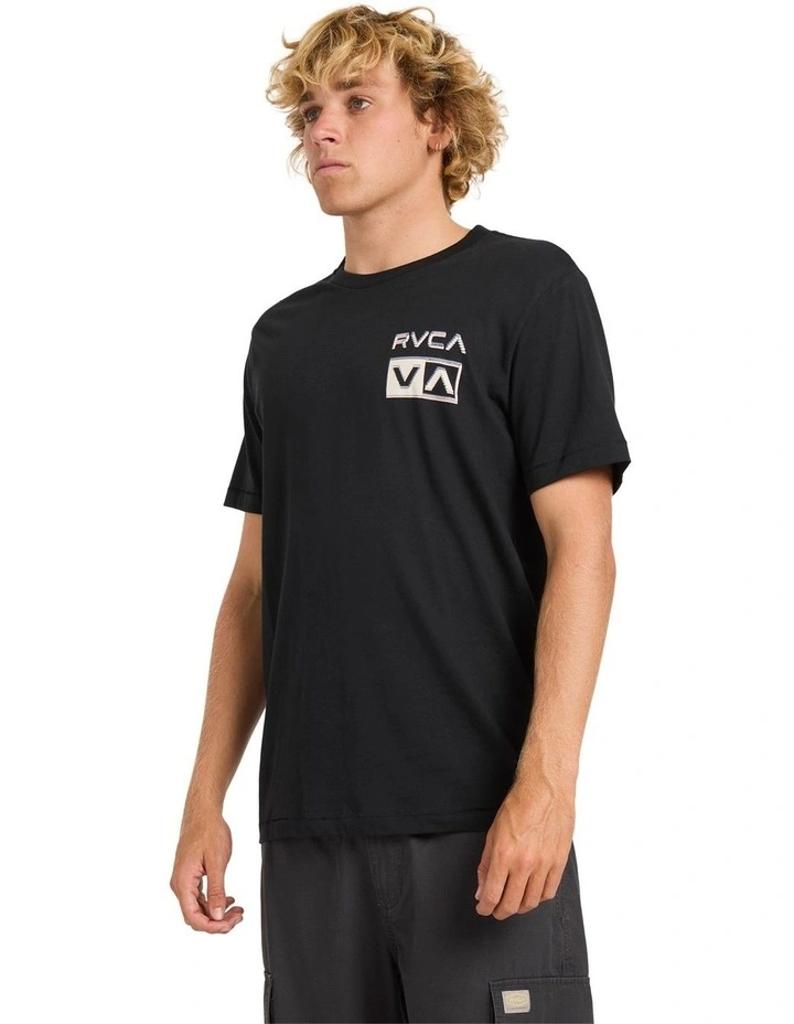 Glitch T-Shirt In Rvca Black image 3