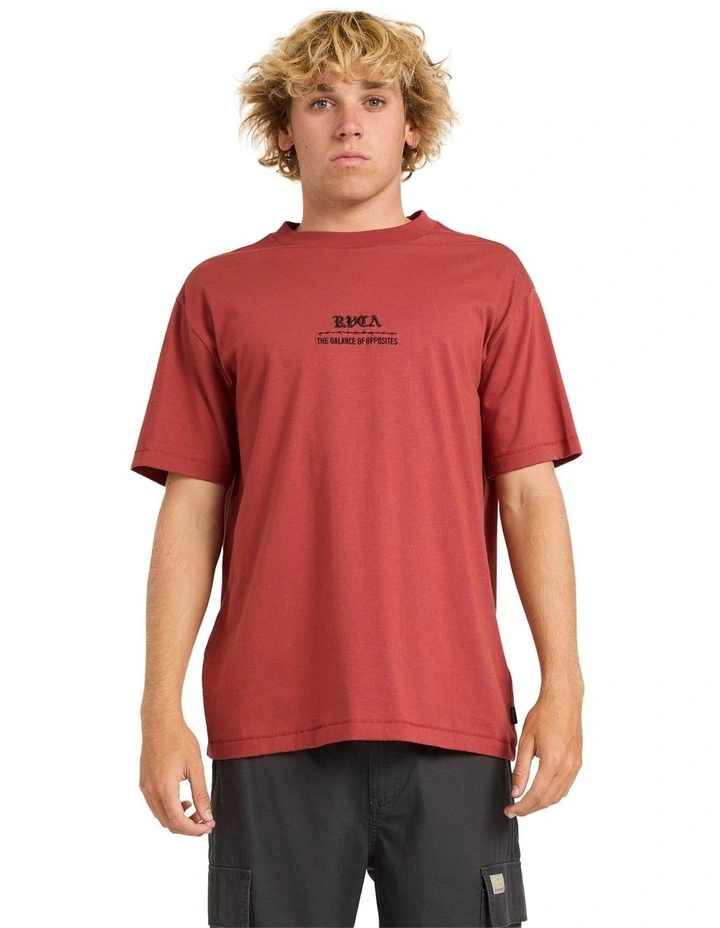 Venom Bite T-Shirt In Dusty Red image 1