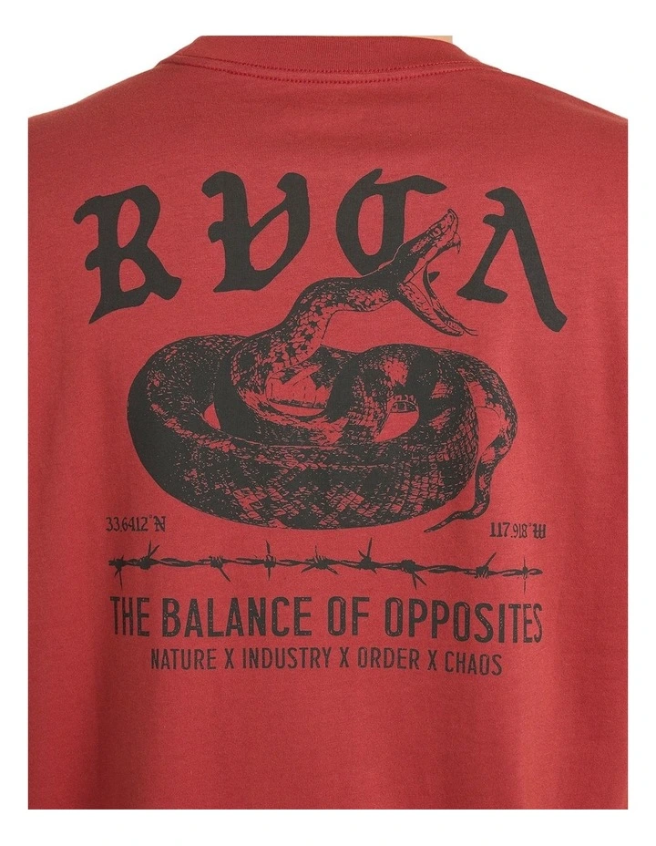 Venom Bite T-Shirt In Dusty Red image 4