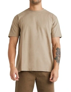 RVCA Basic T-Shirt In Desert Khaki