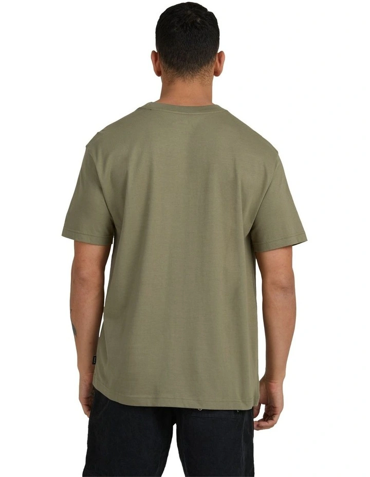 RVCA Basic T-Shirt In Dark Olive image 2