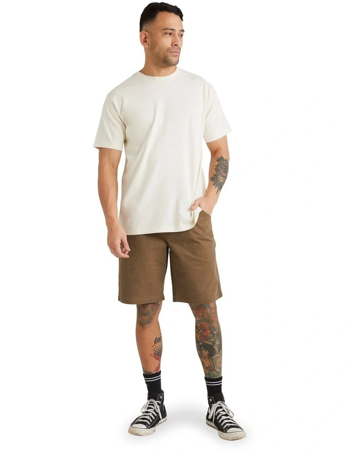 RVCA Basic T-Shirt In Natural image 5