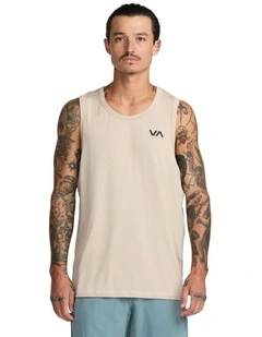 Sport Vent Tank Top in Light Khaki