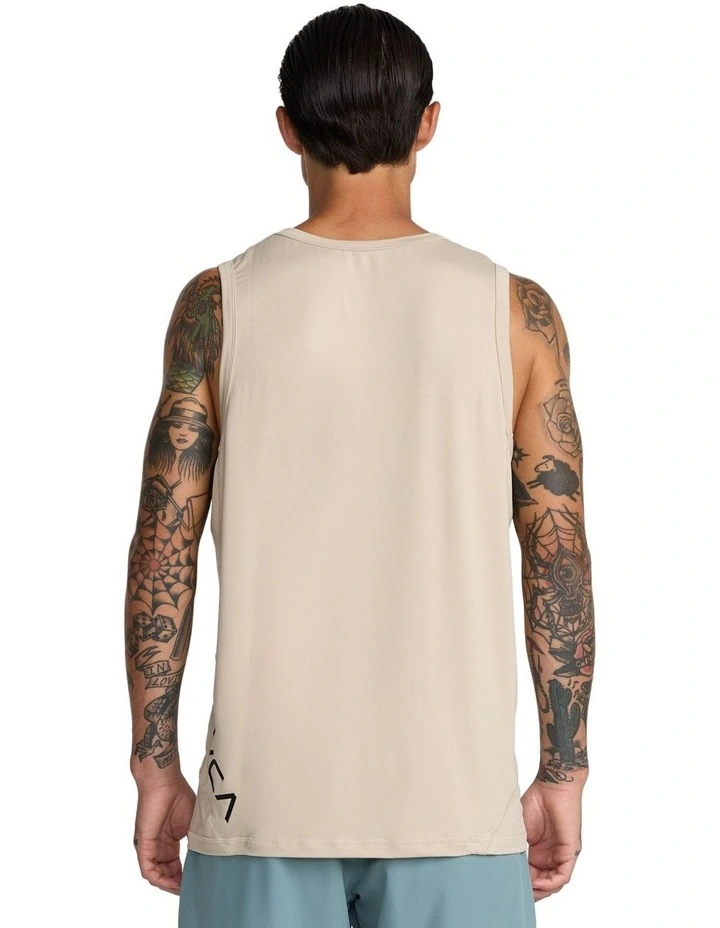 Sport Vent Tank Top in Light Khaki image 2