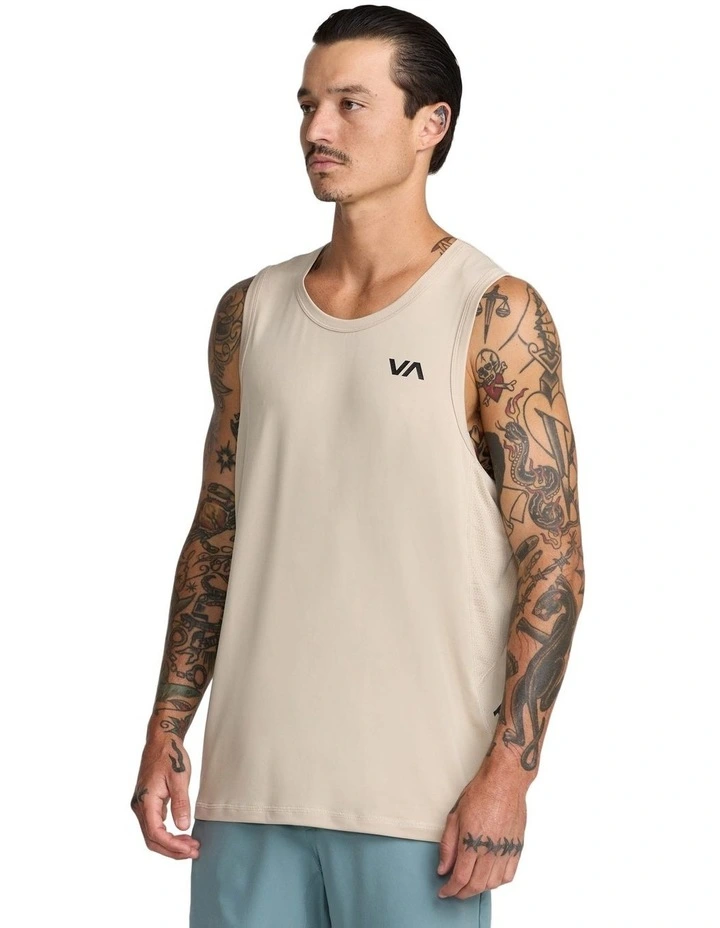 Sport Vent Tank Top in Light Khaki image 3