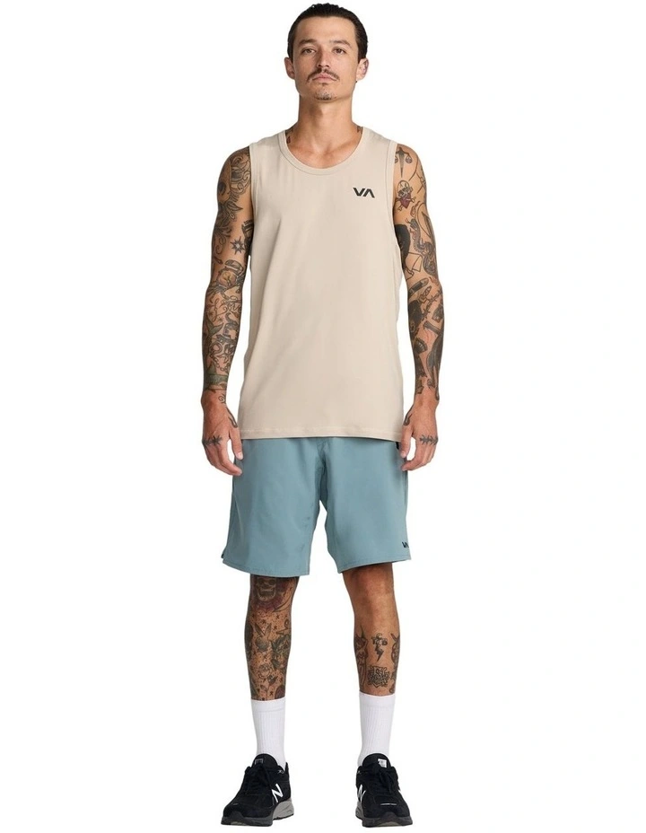 Sport Vent Tank Top in Light Khaki image 5