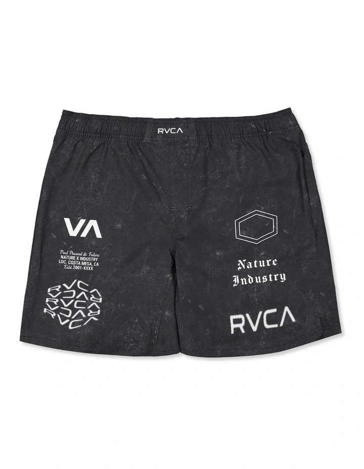 Scrapper II Lined Walkshorts in Washed Black image 1