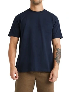 RVCA Basic T-Shirt In Navy