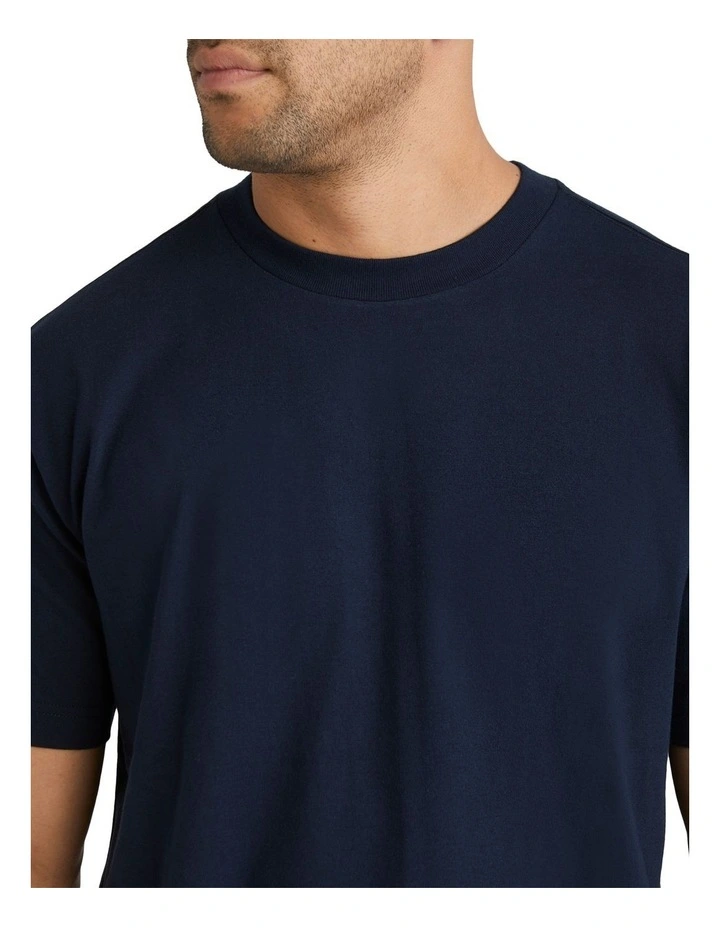 RVCA Basic T-Shirt In Navy image 4