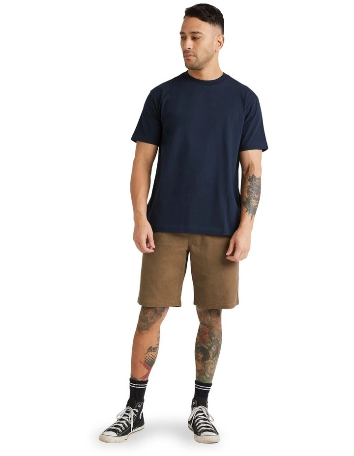 RVCA Basic T-Shirt In Navy image 5
