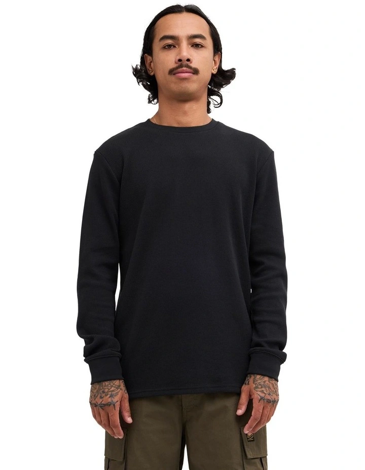 Dayshift Thermal Long Sleeve T-Shirt In Black image 1